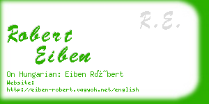 robert eiben business card